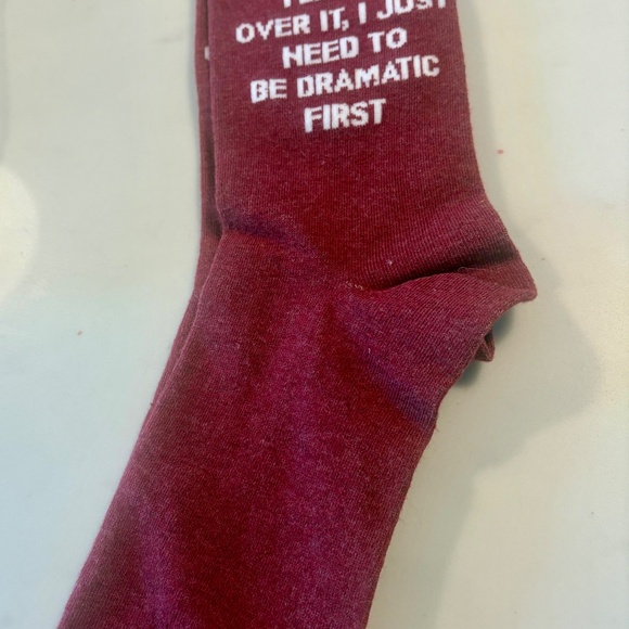 Socks with a silly message - Picture 2 of 3